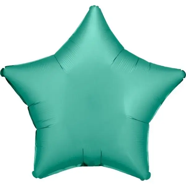 Balon foliowy Lustre Jade Green gwiazda 48cm - Amscan