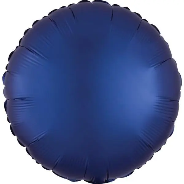 Balon foliowy Lustre Navy niebieski okrągły 43cm - Amscan