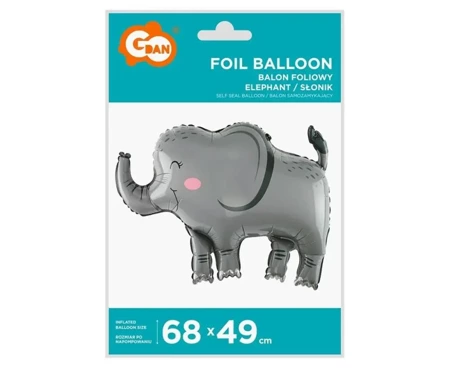 Balon foliowy Słonik 68x49cm - Godan