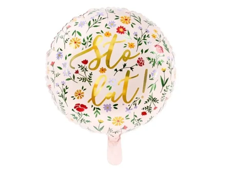 Balon foliowy Sto lat! 35cm - PartyDeco