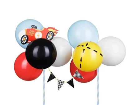 Balonowy topper na tort Autko 29cm - PartyDeco