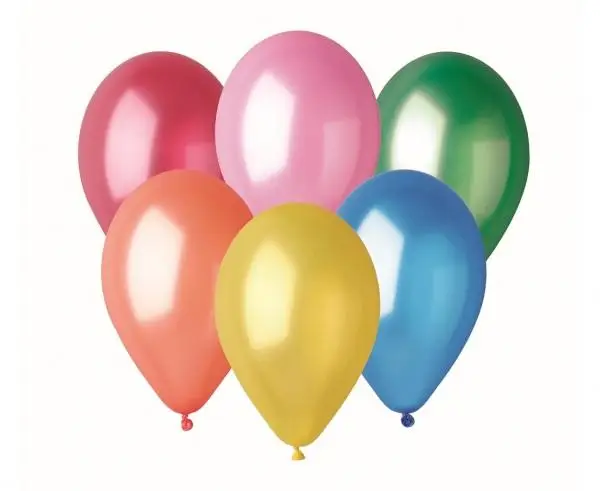 Balony AM80 metal różnokolorowe 20cm 100szt - Godan