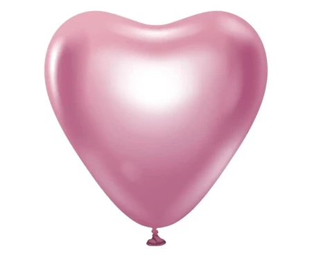 Balony B&C platynowe j. różowe serca 30.5cm 6szt - Godan