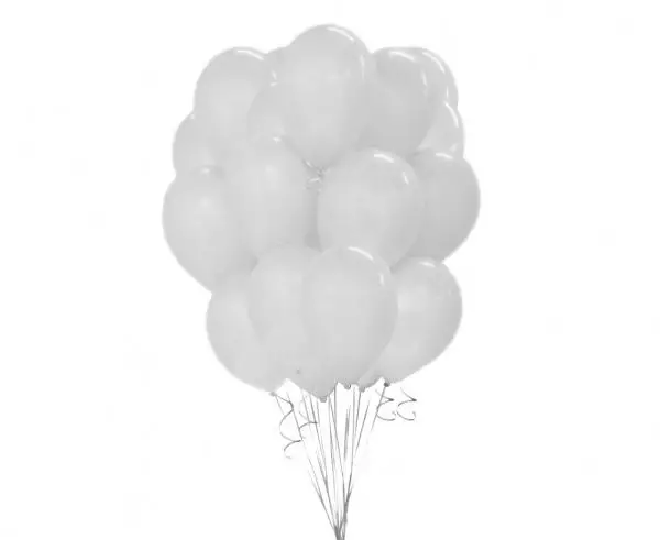 Balony Beauty&Charm metaliczne białe 30cm 50szt - Godan