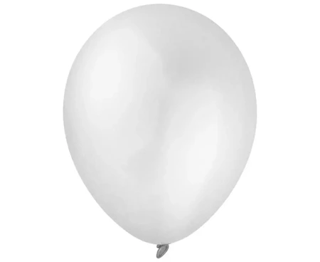 Balony Decomex metallic White 100szt - Godan