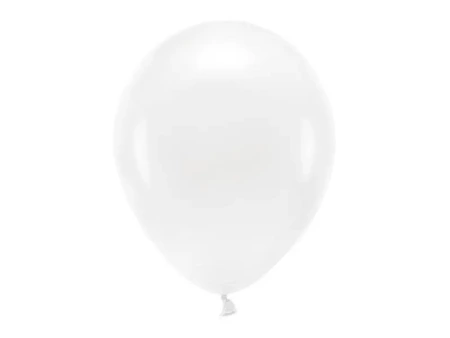 Balony Eco białe 30cm 100szt - PartyDeco