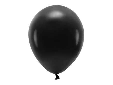 Balony Eco czarne 30cm 10szt - PartyDeco