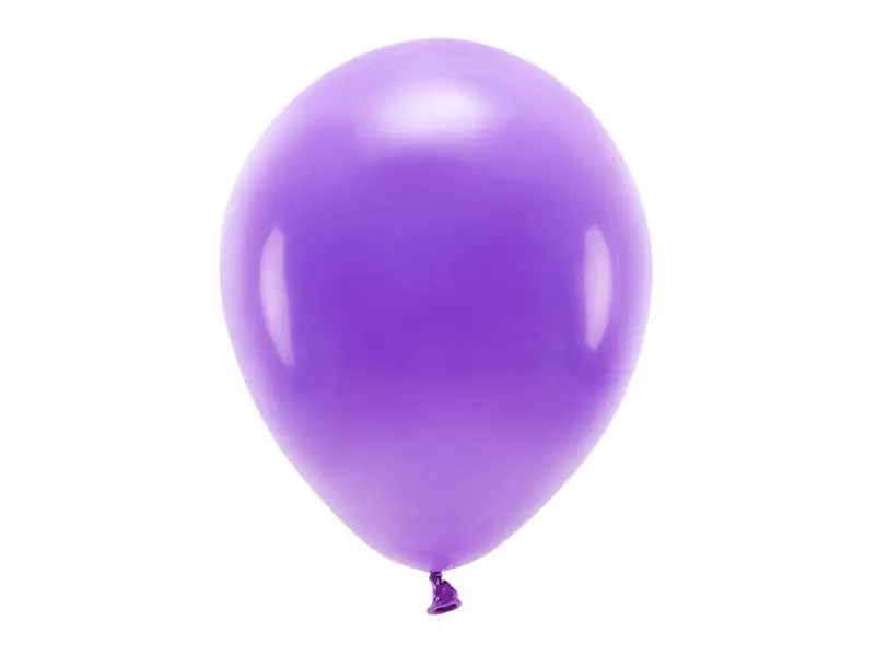 Balony Eco fioletowe 30cm 10szt - PartyDeco