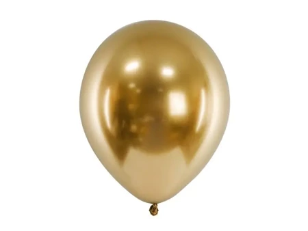 Balony Glossy złoty 30cm 10szt - PartyDeco