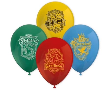 Balony Harry Potter Hogwarts Houses MIX 8szt - Godan