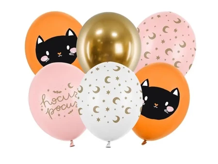 Balony Hocus Pocus 30cm 6szt - PartyDeco