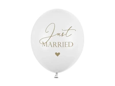 Balony Just Married 30cm - PartyDeco