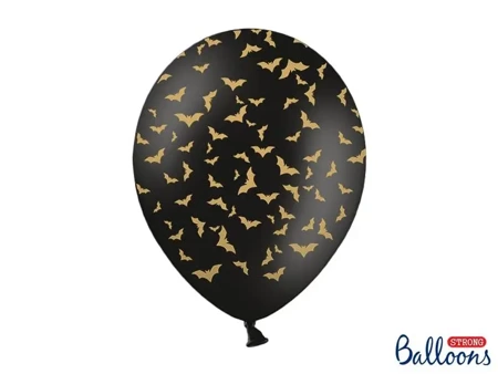 Balony Nietoperze pastel black 30cm 50szt - PartyDeco