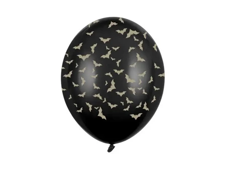 Balony Nietoperze pastel black 30cm 6szt - PartyDeco