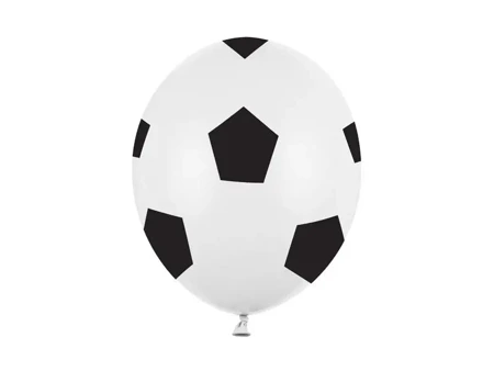 Balony Piłka Pure White 30cm 6szt - PartyDeco