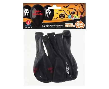 Balony Premium Straszne Halloween 30,5cm 5szt - Godan