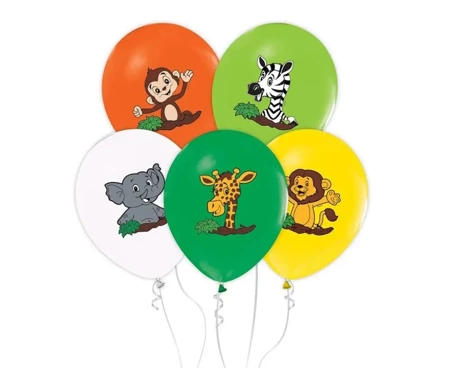 Balony Safari 30cm 5szt - Godan