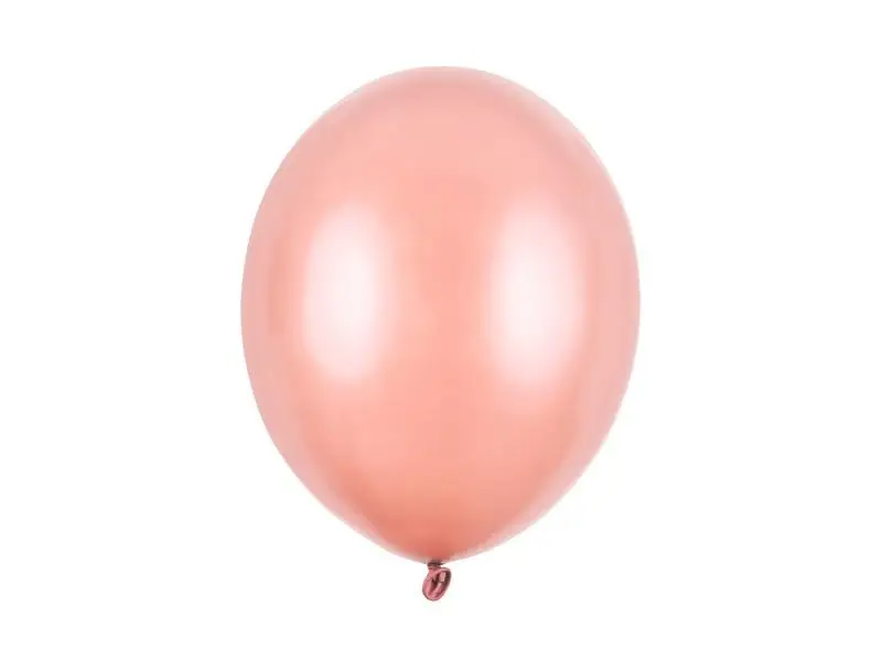 Balony Strong Metallic Rose Gold 30cm 10szt - PartyDeco