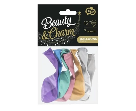 Balony chromowane Beauty&Charm MIX 30cm 7szt - Godan