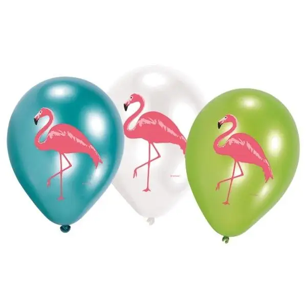 Balony lateksowe Flamingi 27,5cm 6szt - Amscan