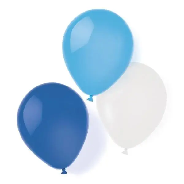 Balony lateksowe sky blue 25,4cm/10 8szt. - Amscan