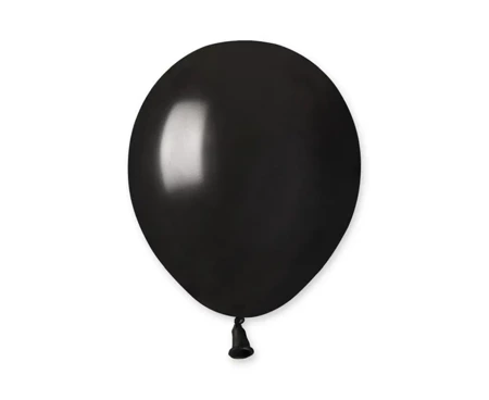 Balony metaliczne czarne 100szt - Godan