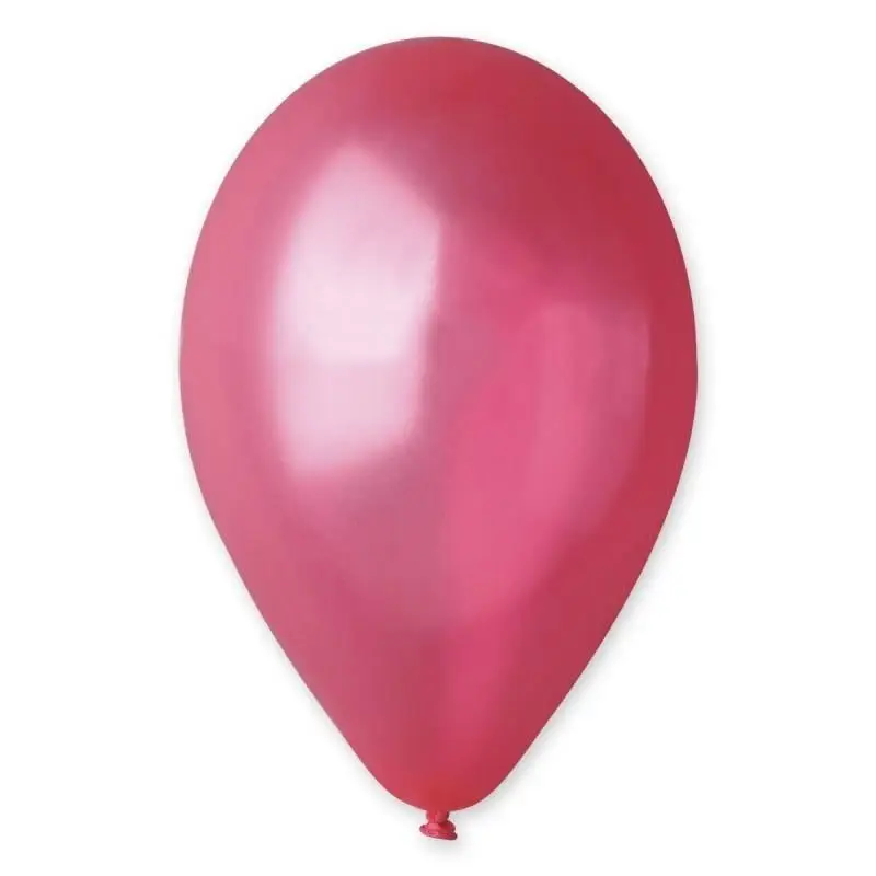 Balony metaliczne czerwony 25cm 100 szt. - Godan