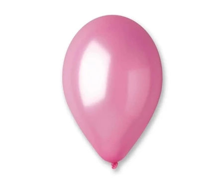 Balony metaliczne różowe 33cm 50szt - Godan