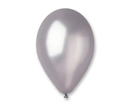 Balony metaliczne srebrne 33cm 50szt - Godan