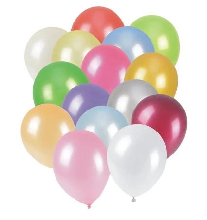 Balony metalizowane 25cm 12szt - Arpex