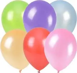 Balony metalizowane 25cm 6szt - Arpex