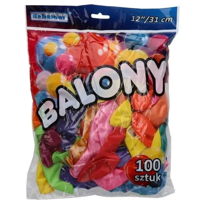 Balony metalizowane 31cm 100szt - Schemat