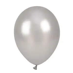 Balony metalizowane srebrne 25cm 100szt - Arpex