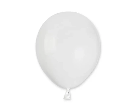 Balony pastelowe białe 13cm 100szt - Godan