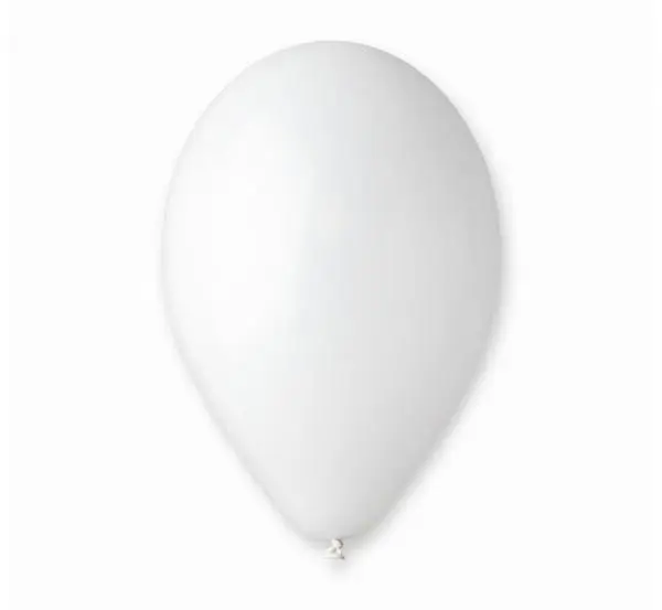 Balony pastelowe białe 25cm 50szt - Godan