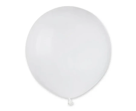 Balony pastelowe białe 48cm 25szt - Godan