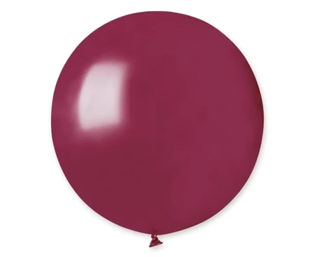 Balony pastelowe ciemnoczerwone 48cm 25szt - Godan