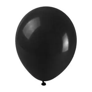 Balony pastelowe czarne 25cm 100szt - Arpex