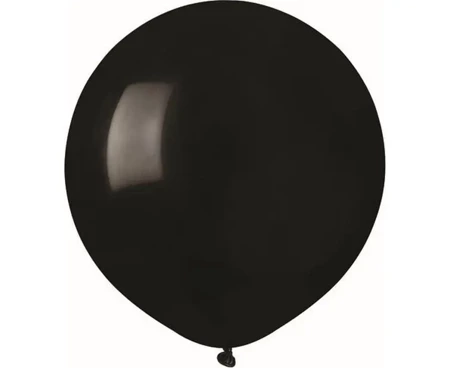 Balony pastelowe czarne 48cm 50szt - Godan