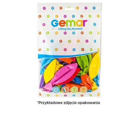 Balony pastelowe czerwone 48cm 50szt - Godan