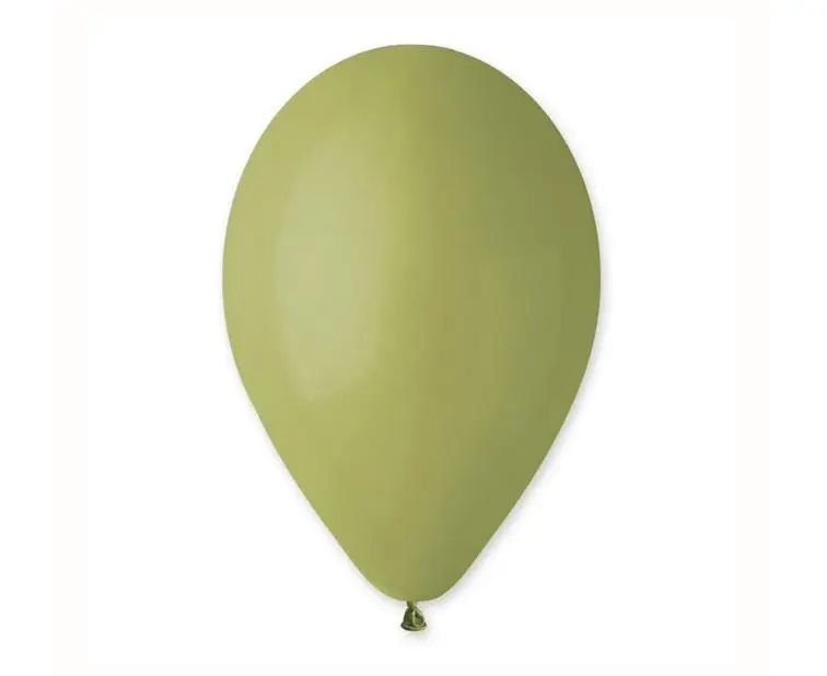 Balony pastelowe zielona oliwka 33cm 50szt - Godan