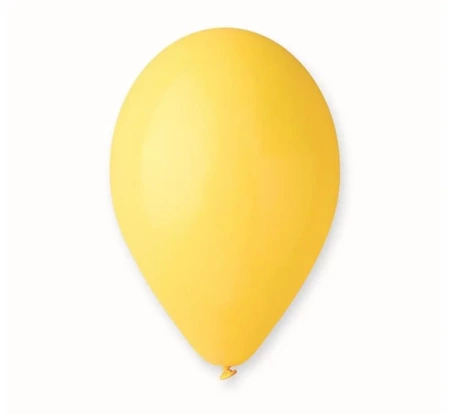 Balony pastelowe żółte 25cm 100 szt. - Godan