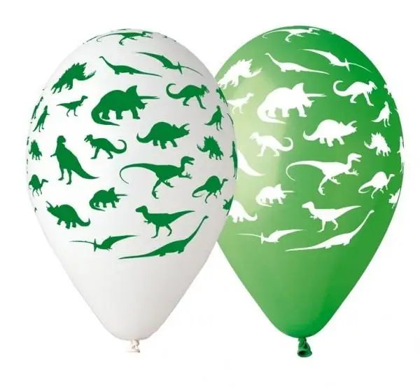 Balony premium Dinozaury 30cm 5szt - Godan