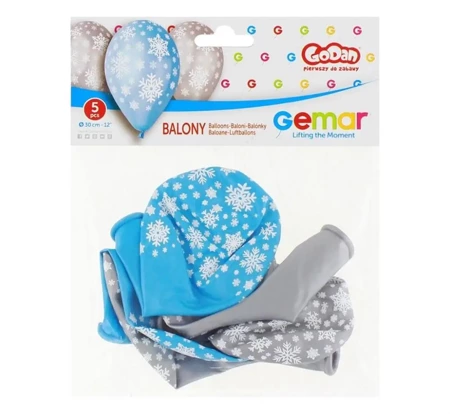 Balony premium metaliczne 5szt - Godan