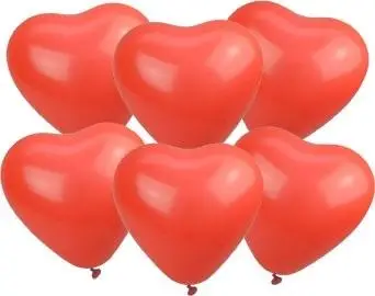 Balony serca czerwone 28cm 100szt - Arpex