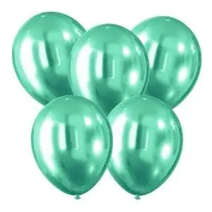 Balony z efektem chromu zielone 30cm 5szt - Arpex