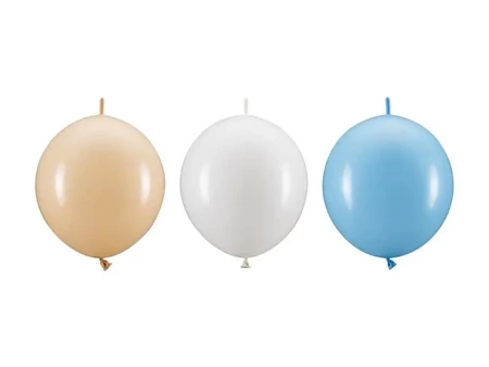 Balony z łącznikiem 33cm 20szt MIX - PartyDeco