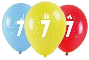 Balony z nadrukiem 7 28cm 3szt - Arpex