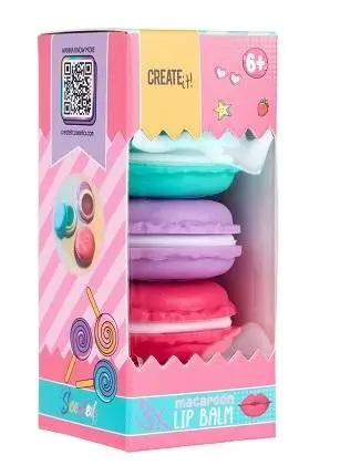 Balsam do ust Candy makaroniki 3szt CREATE IT! - Canenco