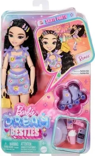 Barbie DreamBesties. Lalka Renee na wrotkach JFX99 - Mattel